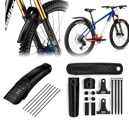 XPJBKC Cykelstänkskydd, MTB-stänkskydd för 26/27.5/29 tum, Universal MTB-cykelstänkskydd för landsvägs- och bergcykel, snabbkoppling, för däck 50–70 mm