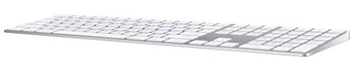 Apple Magic Keyboard avec pavé numérique : Bluetooth, rechargeable. Compatible avec Mac, iPad et iPhone ; Français, argent
