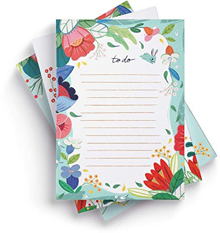 Ceibo Press To Do List Note Pads (Set of 3) | Cute Floral Memo Notepads by Ana Sanfelippo