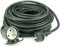 1 x 25 m Schuko Baustellen-Verlängerungskabel IP44 H07RN-F 3G1,5, schwarz (für den Außenbereich und den Einsatz auf Baustellen) (1, 25 m Verlängerungskabel IP 44)