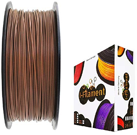 I-Filament 3D-Drucker PLA 1,75mm 1kg Spule Rolle (Hell Braun)