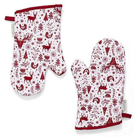 Cooksmart A Nordic Christmas Gauntlet Oven Glove