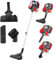 SUPERLEX 4-in-1 Staubsauger mit Kabel Beutellos, Handstaubsauger 16Kpa, Hand Stielstaubsauger mit HEPA-Filter, für Teppich, Parkett, 5m Draht, 600W