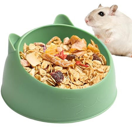 Bol pour hamster - Gamelle de nourriture et d'eau pour hamster - Bol de nourriture pour petits animaux - Gamelle pour hamster et cochon d'Inde Teksome
