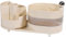 Cinnani Kosmetik Make Up Organizer, 360°Drehbarer Pinsel Organizer, Kosmetikregal Kosmetik Organizers für Frisiertisch, Bad und Schlafzimmer - Beige
