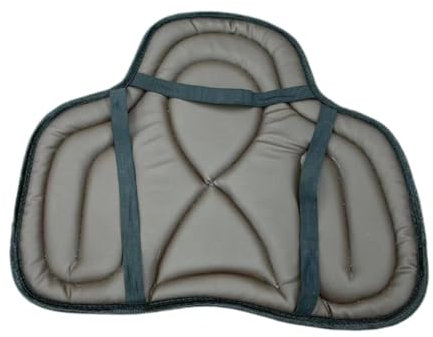 Amagogo Sattelunterlage für Pferde, Dressur-Sattelunterlage, stoßdämpfend, Reitausrüstung, Dicke, weiche Satteldecke für den Pferderücken, Braun