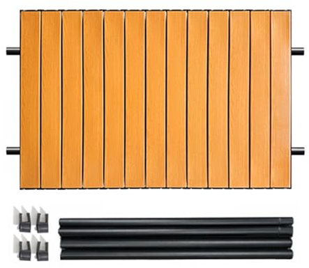 Fällbart picknickbord – robust utomhusskrivbord, stark plattform för metallträdgårdsvagnar, lättanvänd bord för resor | bärbar resebräda för grill, bil, bakgård