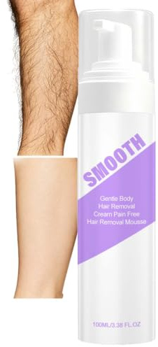 Cloud Sense Silkeslen hårborttagningsskum, smärtfri hårborttagningskräm, mjuk och lugnande hårborttagningskräm för kroppen armhålor bikini ben, slät hårborttagning skum spray (1 st)