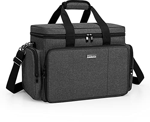 BAFASO Borsa per il Trucco Grande, Borsa per Cosmetici con Divisori Rimovibili, Trousse da Viaggio per Trucchi, Nero