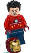 LEGO Marvel Super Heroes Iron Man in Festive Sweater Minifigure from 76196 (Bagged)