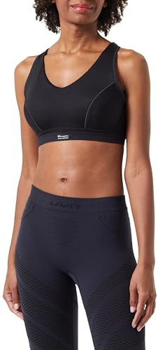 Champion Women's Shock Absorber Pump Padded Sport Bra, Black, 34B