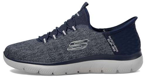 Skechers Herren Sneakers, Marineblaues Netzgewebe, 43 EU