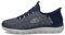Skechers Herren Sneakers, Marineblaues Netzgewebe, 43 EU