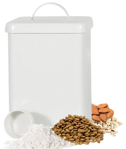 Syfunlv Contenitore in metallo per detersivo, coperchio per bidone della biancheria, contenitore per detersivo in polvere da 6 l, contenitore per detersivo con misurino, impermeabile e antiruggine