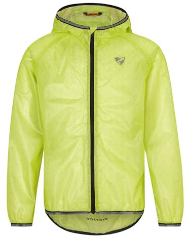 Ziener Kinder NARUS Regenjacke - Fahrrad|Mountainbike|Outdoor - wasserdicht,atmungsaktiv,super leicht, bitter lemon, 128