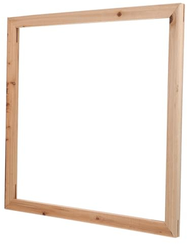PRETYZOOM Marco de Madera Marrón para Bordes Pulidos y Resistentes al Desgaste para Lienzos Adecuado para Decoración y Pintura DIY Infantil