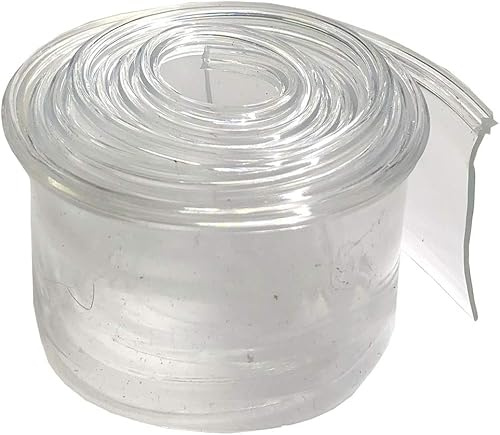 Gordon Glass - Guarnizione per porta della doccia in morbido vinile, a forma di inserto a stella, lunghezza 91,4 cm, altezza striscia 4,5 cm, trasparente, inserto a stella da 3/32
