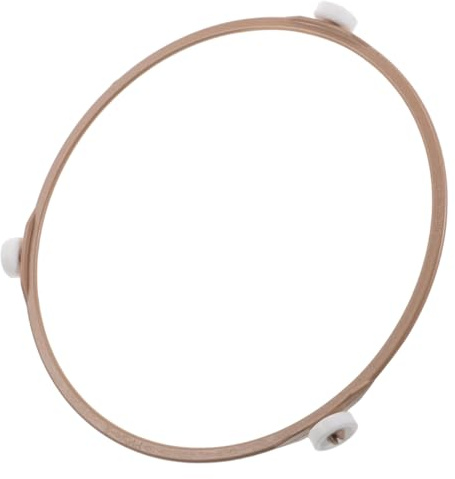 Alipis Mikrowellen-Drehteller Ring 19cm Kunststoff Hellbraun | Rollenkreis Für Stabilen Halt, Ersatzring Für Mikrowellen-Tablettböden, 19.00 X 19.00 X 1.80 cm