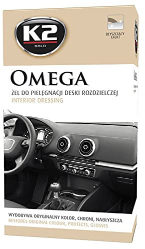 K2 Omega Armaturenbrett Pflegegel 500ml, Pflegeset, Tiefen Glanz, Farbauffrischung, Cockpitpflege, Cockpitreiniger, Cockpitauffrischer, Cockpitaufbereitung