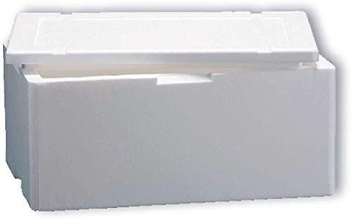 IMBALLAGGI PZ 1 CASSA TERMICA BIANCA RETTANGOLARE 50 X 30 ALTA CM 22 SCATOLA IDEALE PER SPEDIZIONE TRAMITE CORRIERE