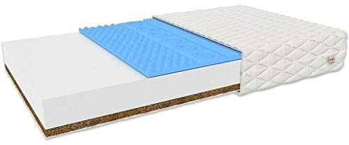 Materasso per bambini FDM SORRENTO 90x180 in schiuma 7 zone Rigidità H2 H4 (Medio morbido – Rigido) Altezza 11 cm Schiuma HR ad alta resilienza Cocco Reversibile Rivestimento sfoderabile e lavabile