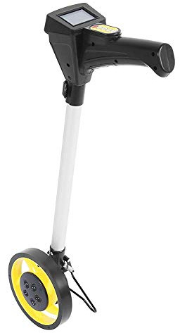 lyrlody Digital Measuring Wheel, Foldable Distance Measuring Wheel with Folding Handle, Storage Bag, Support Stand for Surveyor Farmer