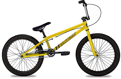 Eastern Bikes Paydirt 20-Inch BMX, Marco de Acero de Alta tensión (Amarillo y Cromo)