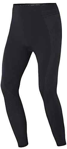 SHIMA BASECOOLER 2.0 - Thermoaktive Herrenhose mit COOLMAX-Fasern. Funktionsunterwäsche, Kühlend, Atmungsaktiv mit Mesh-Einsätzen (Schwarz, M/L)