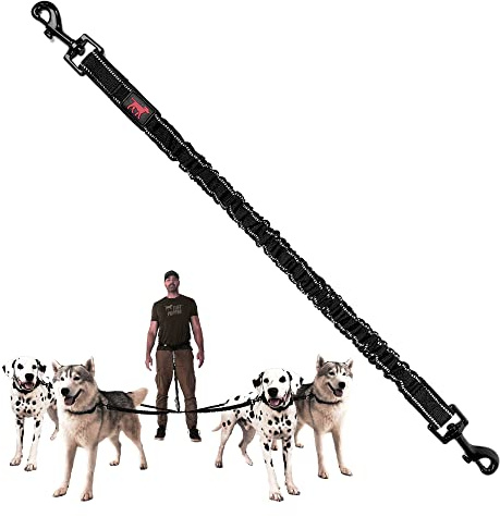 Add-On Accessory Bungee Leash | Add One Large Dog Up to 125 lbs | Requires Purchase of Two Large Dog Hands Free Bungee Leashes Sold Separately | Buy One for Three Dogs | Buy Two for Four Dogs