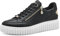 s.Oliver Damen Plateau Sneaker mit Reißverschluss Vegan, Schwarz (Black), 40 EU
