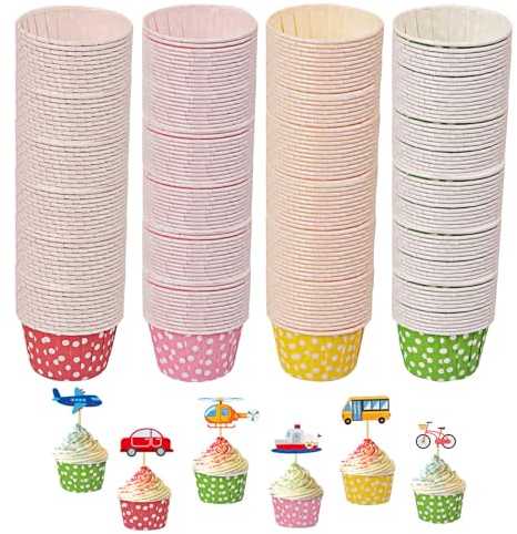 200 Stück Muffinförmchen Papier, Muffins Papierförmchen, Muffin Cupcake Formen Backförmchen Muffinformen für Geburtstag Hochzeit Party