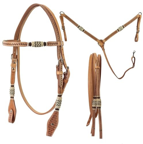 Set Briglia Redini Pettorale Silver Horse Maidu, Redini e Pettorale, Fibbie in Acciaio Inox per Performance e Sicurezza, Perfetto per Hobby Horse, Passeggiate, Competizioni (Dark london)