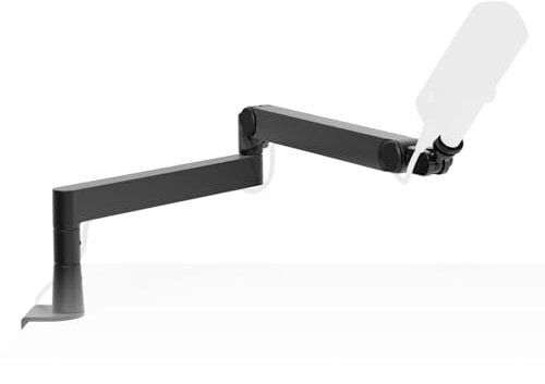 Elgato Wave Mic Arm Pro - 360° Rotatable Low Profile Gas Spring Microphone Arm, Works Mics/Shure SM7B/HyperX QuadCast/Rode/Blue Yeti & more – For Broadcasting/Podcasting/Streaming