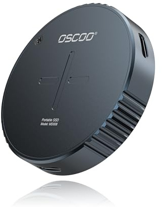 OSCOO 512GB SSD Externo Disco Duro, Magnética SSD Portátil Velocidad de hasta 1000MB/s, Unidad de Estado sólido Externa USB 3.2 Gen2, Compatible con teléfono Android, tabletas, Ordenadores portátiles