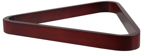 TOYANDONA Triangle de Billard en Bois Massif Support Triangulaire pour Billes de Billard Neuf-Ball et Snooker Accessoire pour Joueurs Adultes