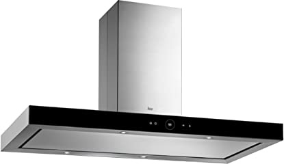 TEKA Campana Extractora de Isla 110 cm, Aspiración Perimetral Contour Hasta 782 m3/h, Touch Control, Motor ECOPOWER, 4 Velocidades, 4 LED, Ruido 66 dBA, DPL 1185