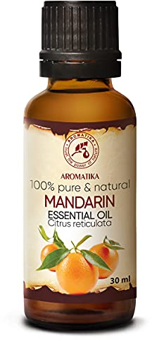 Mandarin Ätherisches Öl 30ml - Citrus Reticulata - Aromatherapie Öl für Diffusers und Duftlampe - Duftöle für Seifenherstellung - Pflege Öle für Haut & Haare