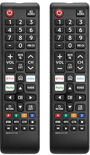 【Pack of 2】 New Universal Remote for All Samsung TV Remote, Replacement Compatible for All Samsung Smart TV, LED, LCD, HDTV, 3D, Series TV