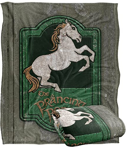 The Lord of The Rings Blanket, 50x60 Prancing Pony Sign Silky Touch Super Soft Throw Blanket