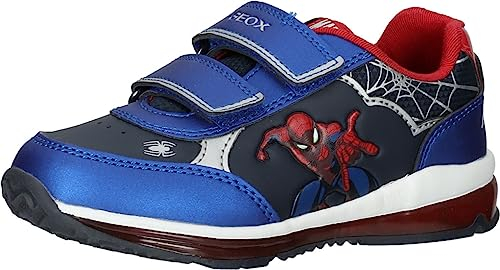 Geox B TODO Boy Sneaker, Navy/RED, 23 EU