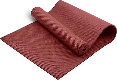 FAIRWAYUK PVC Yoga Mat 6mm Non-Slip, Thick Large Exercise Mats, Eco Friendly with Carry Straps for Pilates, Fitness, Men, Women 183 x 61 x 0.6cm