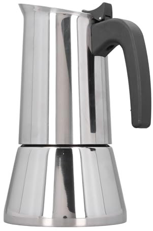 ciciglow Stovetop Espresso Maker, Classic Italian Moka Pot 430 Stainless Steel Coffee Machine Maker for Induction Cooktops (2 Cup)