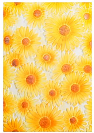 3D Embossing Folder for Card Making Sunflower Plastic Embossing Folder for DIY Scrapbooking Turnsole Background Template Paper Crafts Scrapbooking Supplies Scrapbook Photo Album Decorations