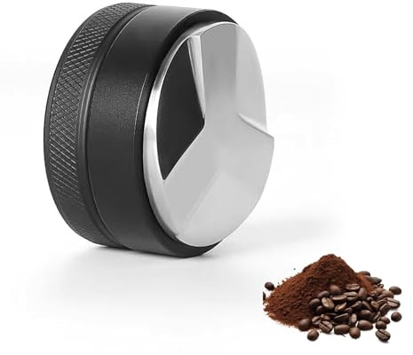 SRJQXH Prensador de Cafe 58 mm, Distribuidor Cafe Profesional, Barista Accesorios, Tamper Café Profesional con Diseño Desmontable, para Oficinas, Camping y Cafeterías