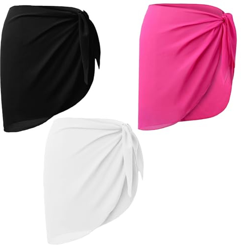 3 PCS Women's Beach Wrap, Bikini Cover ups for Women, Summer Items Sarongs for Women Beachwear, Beautiful and Practical Available in Three Colors Outdoor Beach use