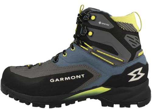 GARMONT Scarpe da montagna Akron Mid GTX impermeabili e stabili da uomo, con suola antiscivolo e tomaia traspirante, Black Garmont Orange, 44 EU