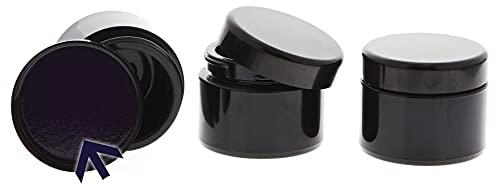 Mironglas Violett Tiegel 30 ml Energieschutz Deckel, Leere Kosmetex Miron Violett-Glas Creme-Dose, Kosmetikdose, 3 Stück