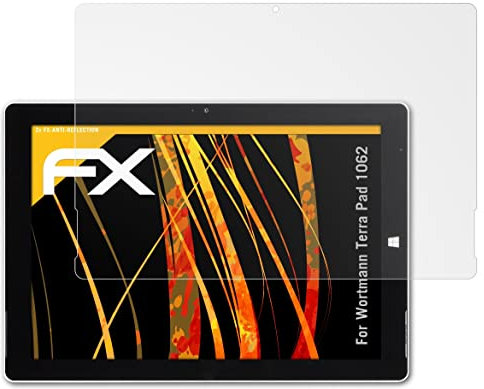 atFoliX Protecteur d'écran compatible avec Wortmann Terra Pad 1062 Film Protection d'écran, antiréfléchissant et absorbant les chocs FX Film Protecteur (2X)