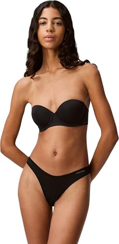 Calvin Klein Women Strapless Bra Push-up, Black (Black), 32A