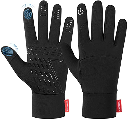 Lapulas Fahrradhandschuhe Touchscreen Handschuhe Herren Damen Winddichte Laufhandschuhe rutschfest Sporthandschuhe Warm Winterhandschuhe Für Fahrrad, Laufen, Wandern, Fahren